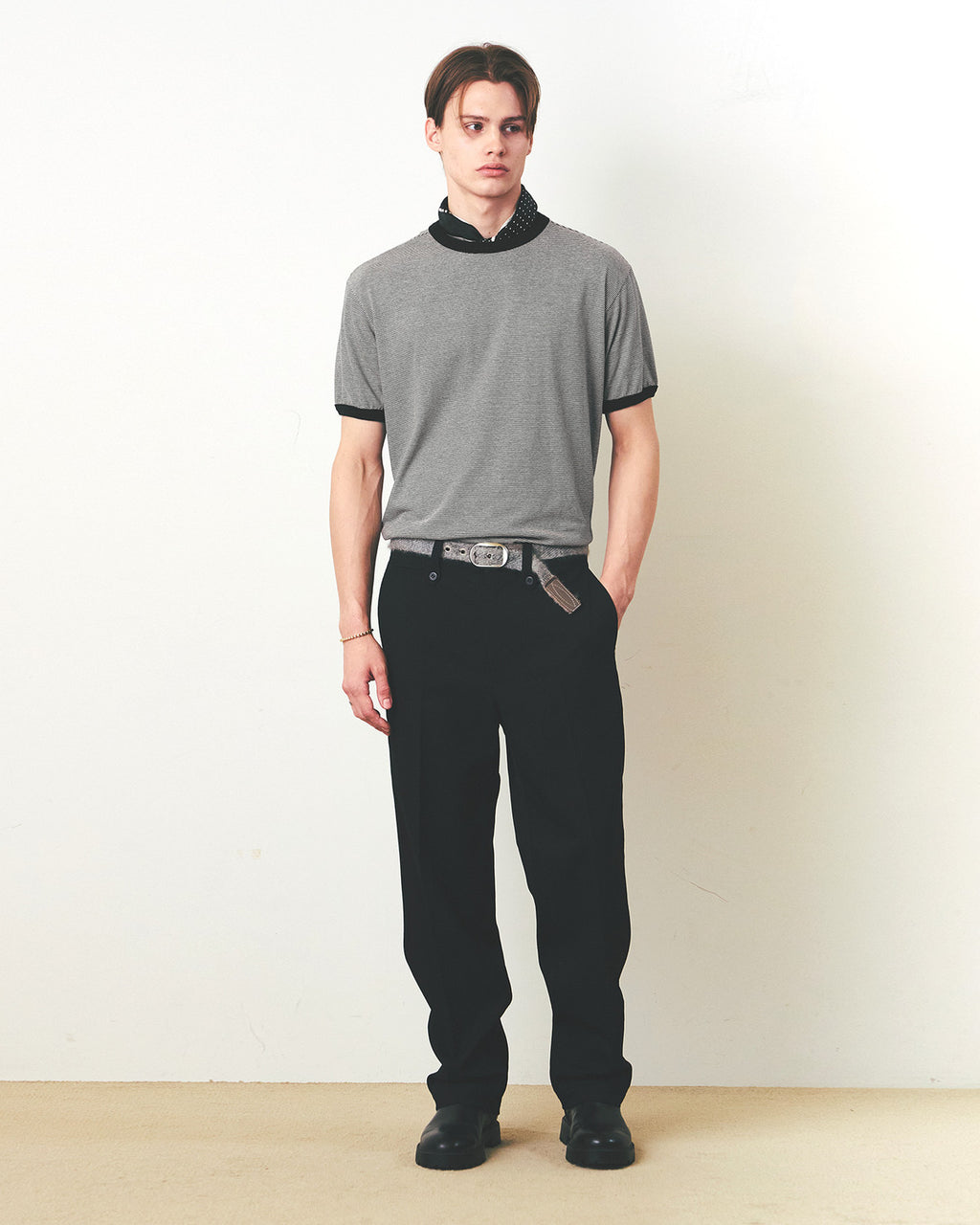 Eastlogue - 11 Ringer T-shirts (Black Stripe & Black) product image 4 | TRAB K-Fashion Australia