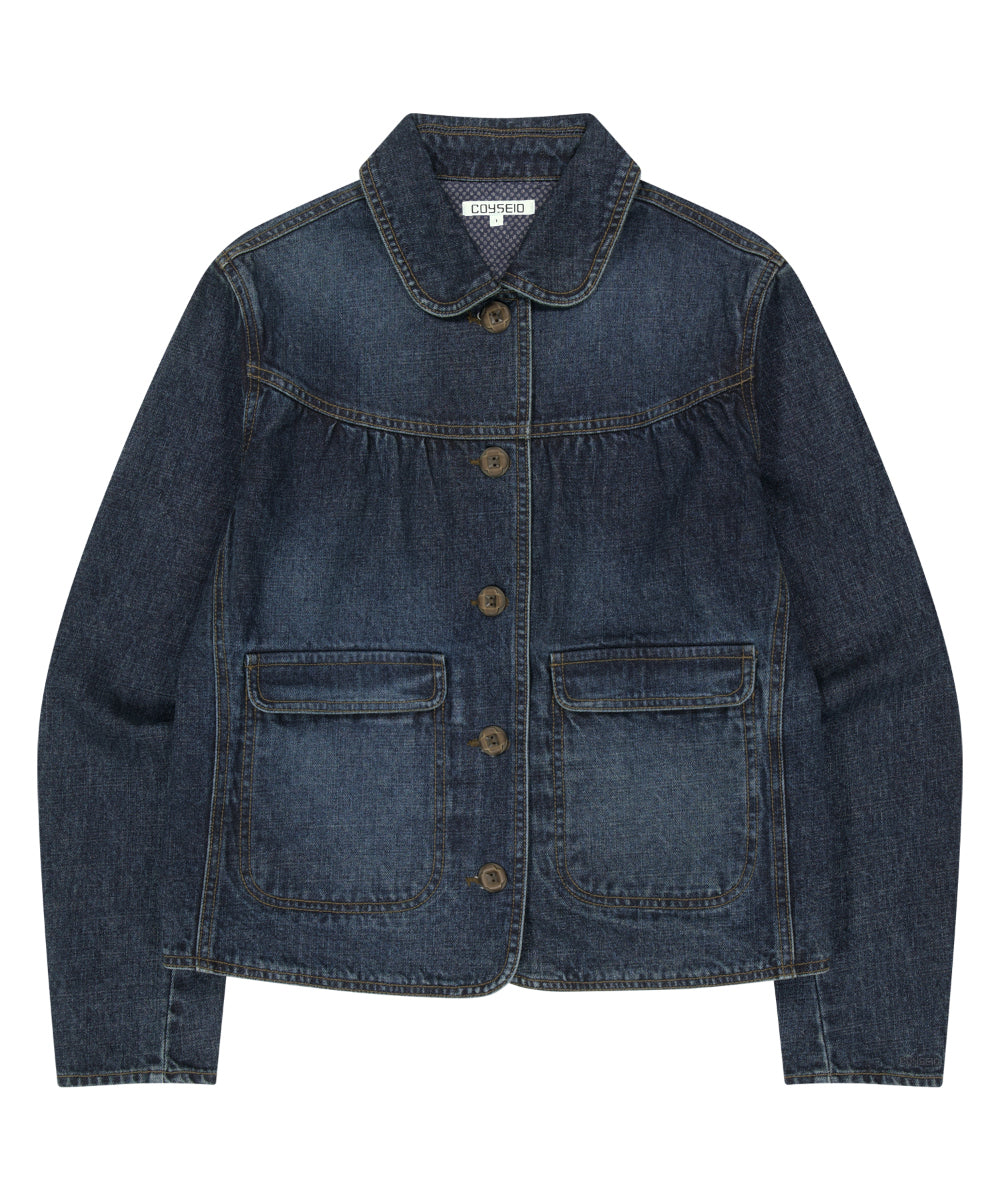 ジャケット・アウター COYSEIO DEEP DENIM JACKET NAVY Coyseio - Deep Denim Jacket (Navy) | TRAB K-Fashion Australia