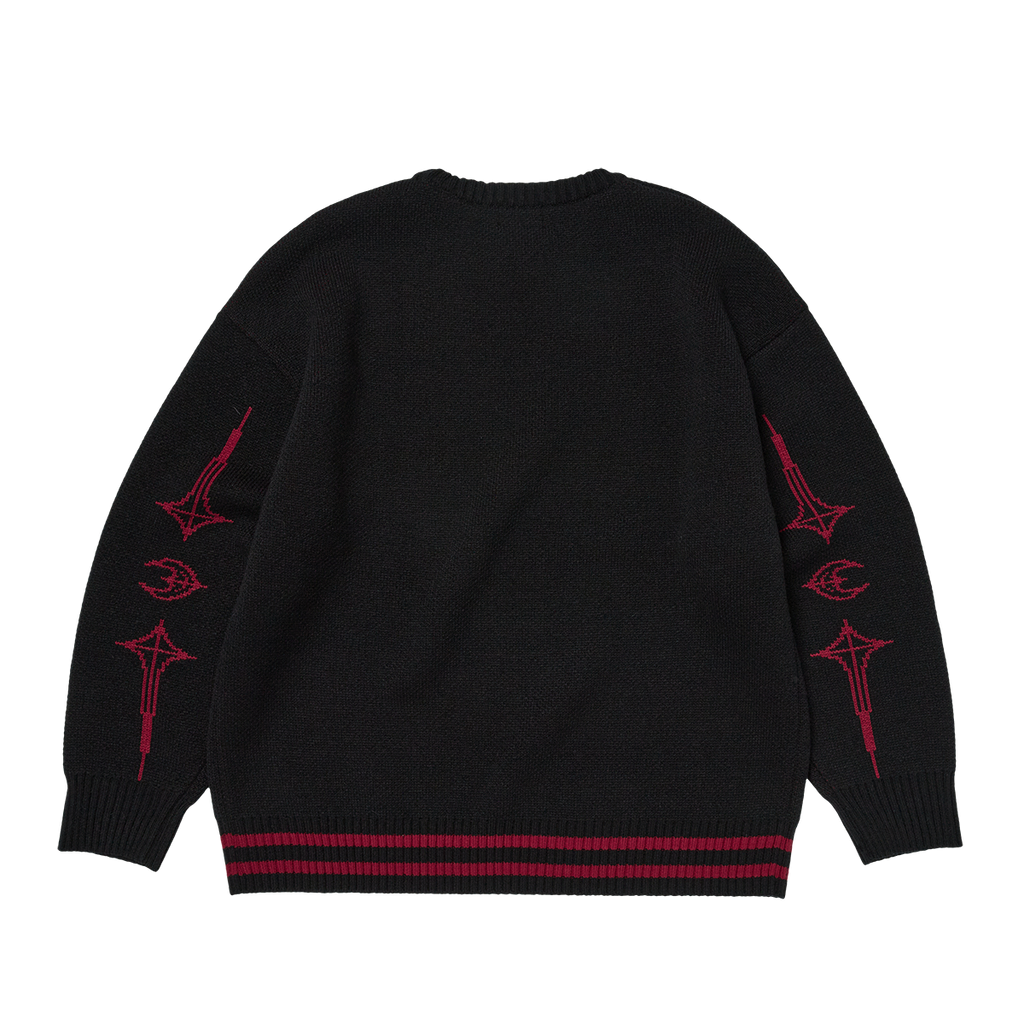 Thug Club - TC Bone Knit Sweater (Black/Red) product image 2 | TRAB K-Fashion Australia