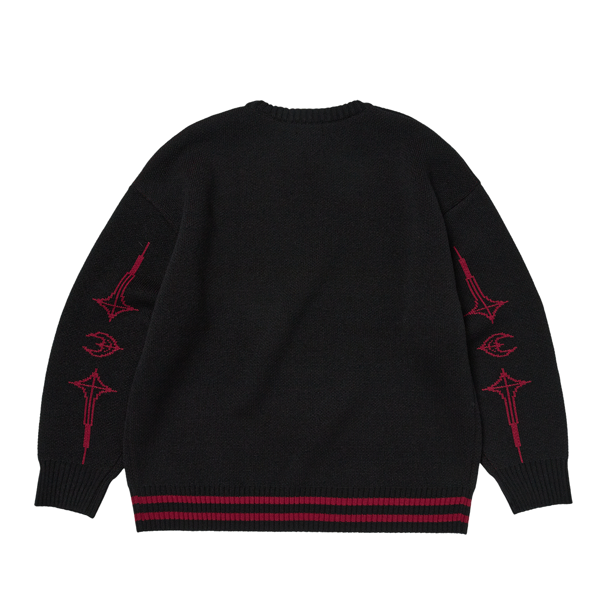 Thug Club - TC Bone Knit Sweater (Black/Red) product image 2 | TRAB K-Fashion Australia