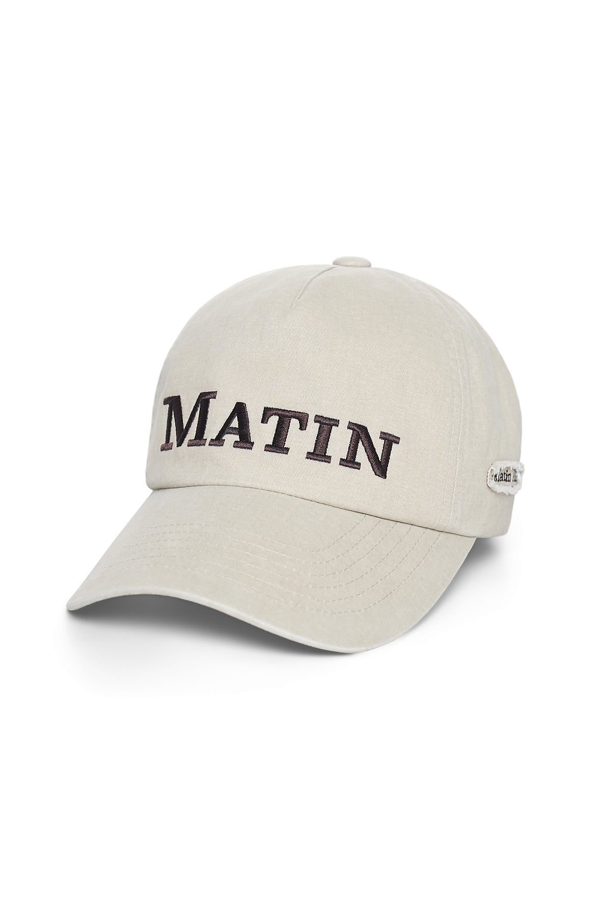 Matin Kim - Matin Flat Crown Ball Cap (Beige) product image 5 | TRAB K-Fashion Australia