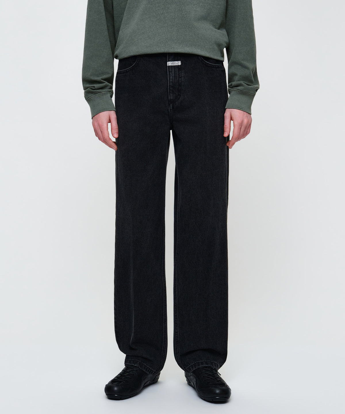 Marithe & Francois Girbaud - [Pre-order – Ships 7 Oct] Straight Denim Pants (Black) product image 1 | TRAB K-Fashion Australia