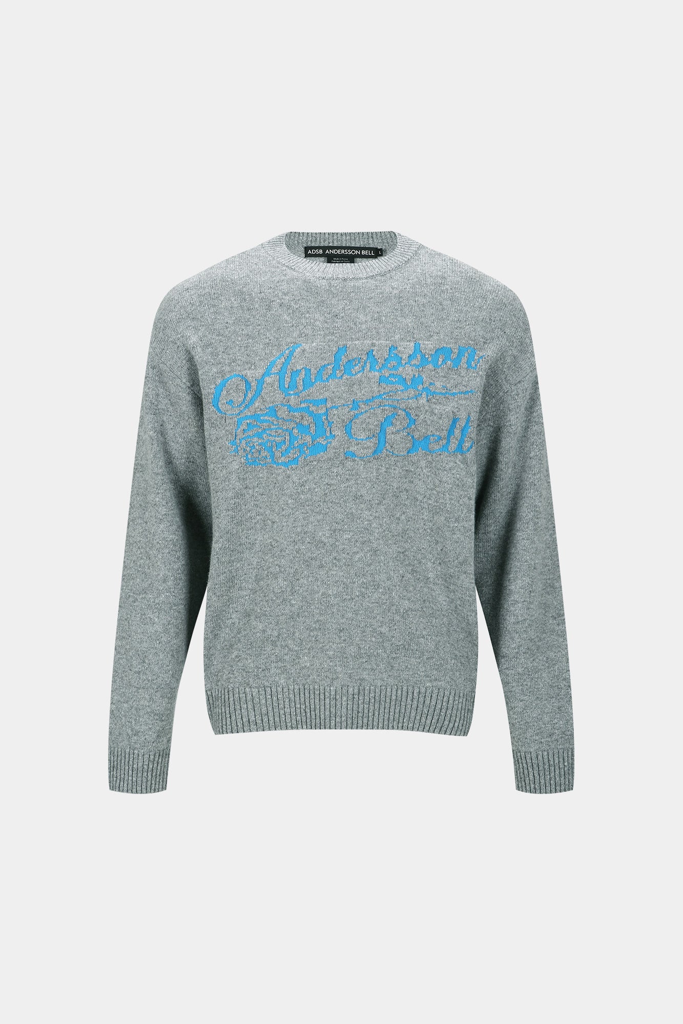 Andersson Bell - Unisex Cashmere Rose Crew-Neck Sweater (Grey) product image 12 | TRAB K-Fashion Australia
