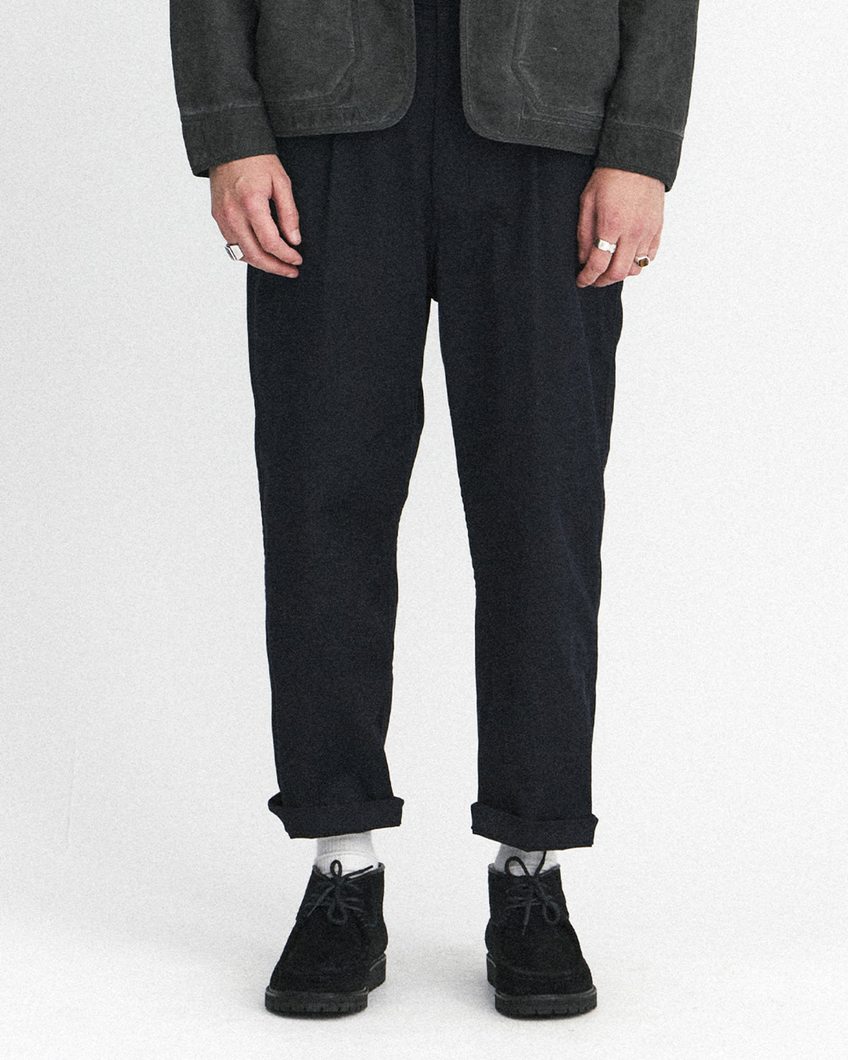 Eastlogue - Single Belted Comfy Pants (D.navy) product image 2 | TRAB K-Fashion Australia