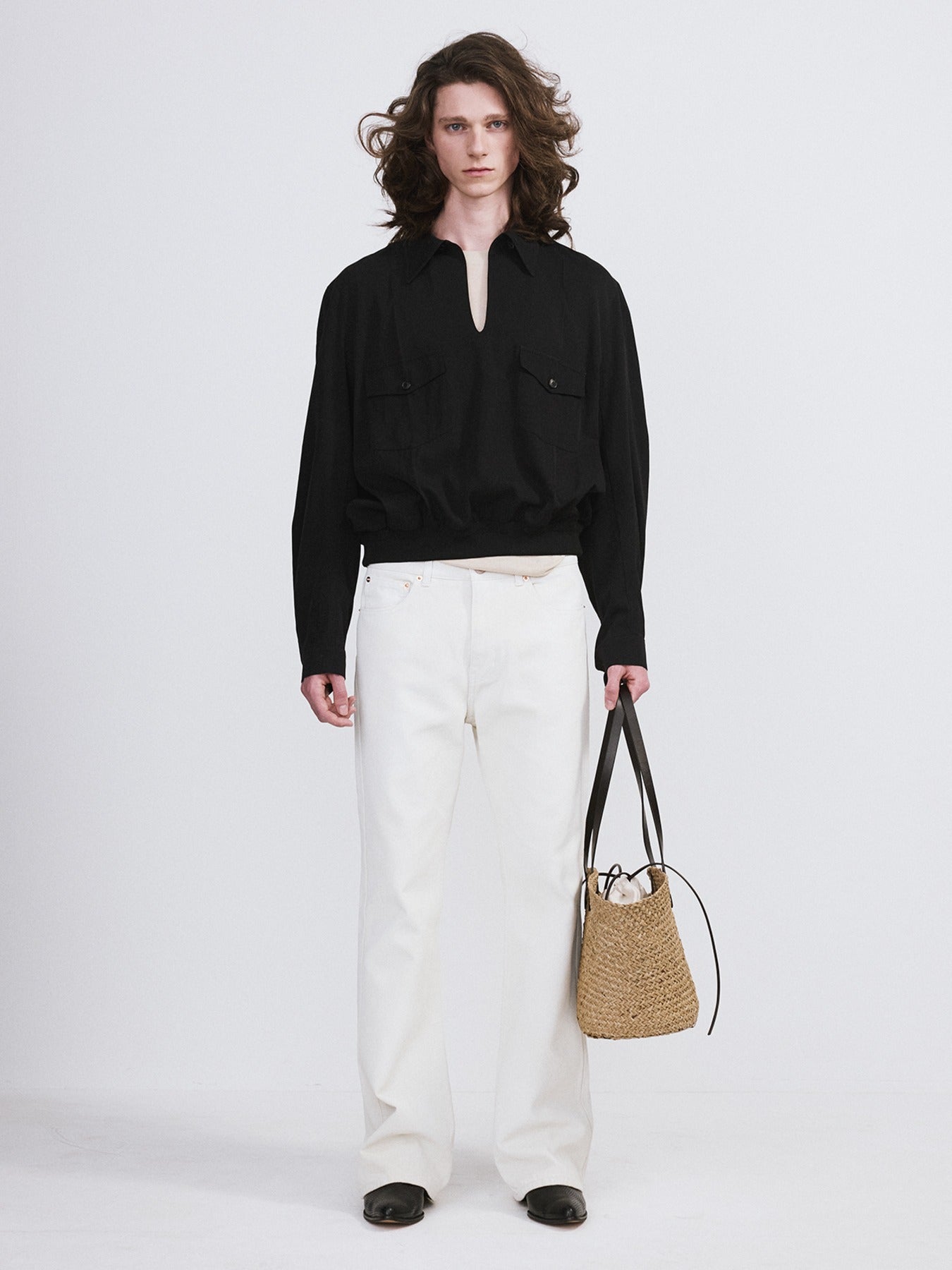 Recto - Two Pocket Hunting Top (Black) product image 1 | TRAB K-Fashion Australia