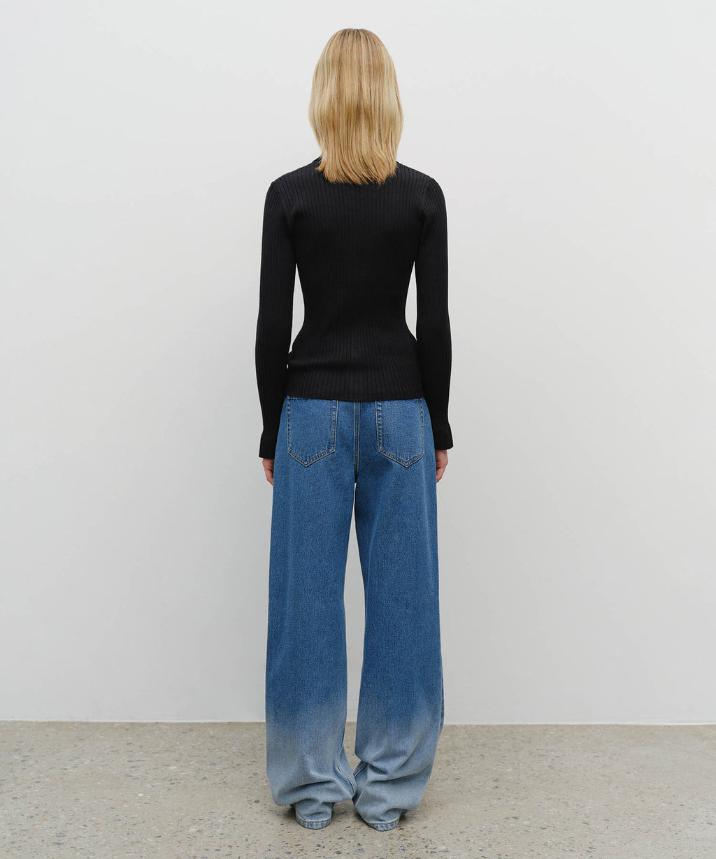 Marithe & Francois Girbaud - Gradation Denim Pants (Blue) product image 5 | TRAB K-Fashion Australia