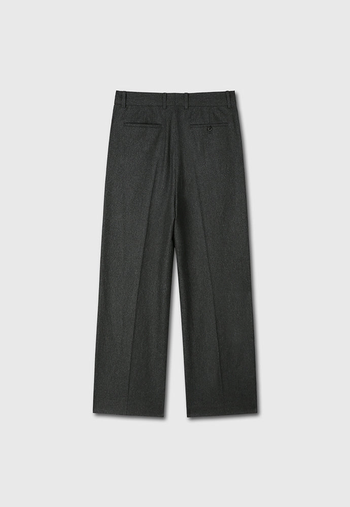 Tonywack - Wool And Cashmere Wide-Leg Trousers (Charcoal) product image 6 | TRAB K-Fashion Australia
