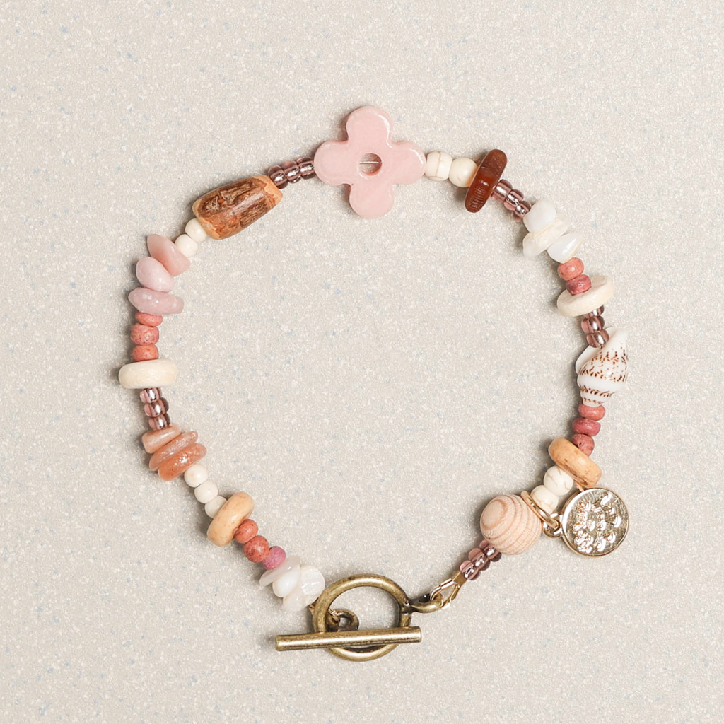 Towtow Archive - Clover Symbol Bracelet Angora (Pink) product image 3 | TRAB K-Fashion Australia