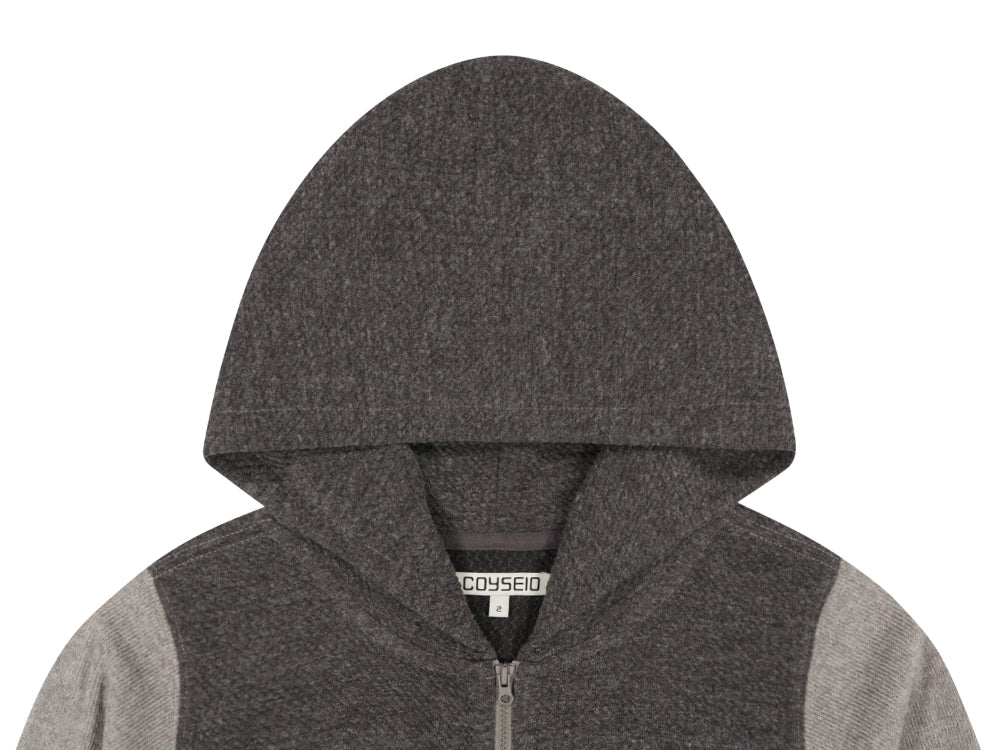 Coyseio - Button Pocket Zip-Up Hoodie Cocoa product image 11 | TRAB K-Fashion Australia