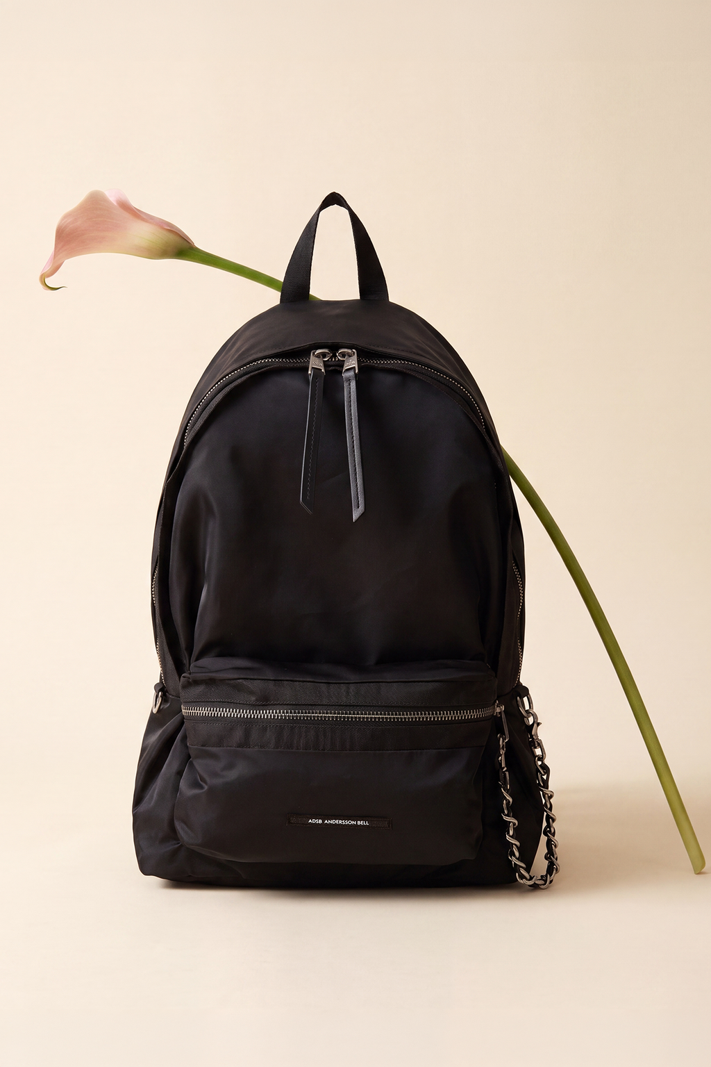 Andersson Bell - Unisex Urban Nylon Chain Backpack (Black) product image 1 | TRAB K-Fashion Australia