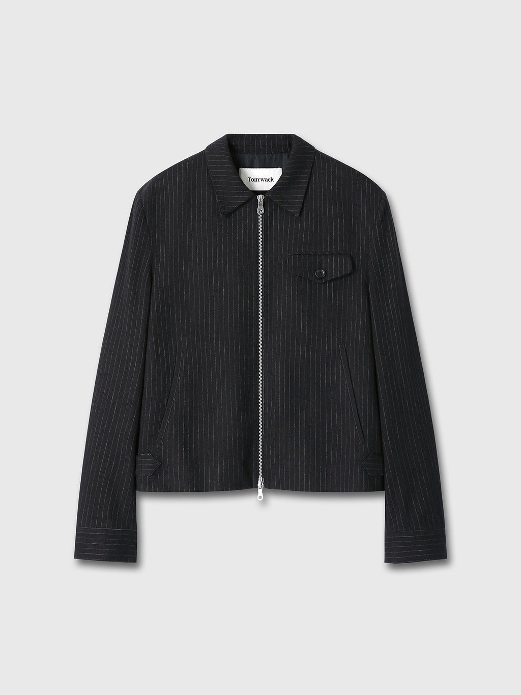 Tonywack - Washed Striped Wool Cotton Blouson (Washed  Black) product image 9 | TRAB K-Fashion Australia