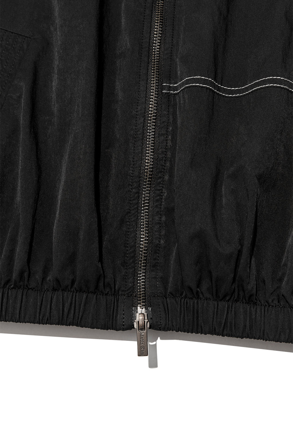 Matin Kim - Washed Volume Bomber Jumper (Black) product image 4 | TRAB K-Fashion Australia