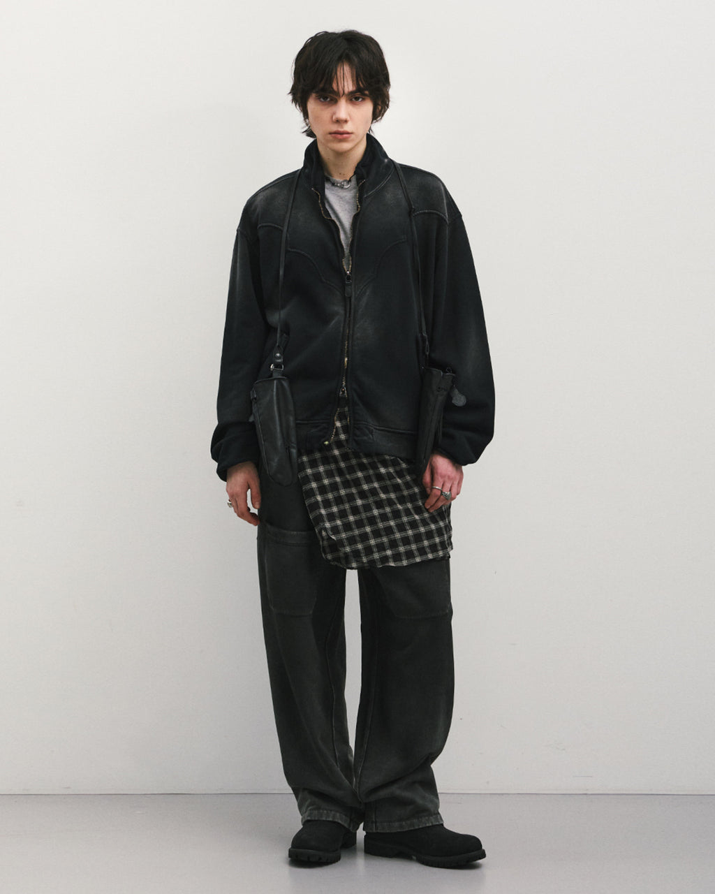 Eastlogue - Tender Easy Sweat Pants (Vintage Black) product image 1 | TRAB K-Fashion Australia