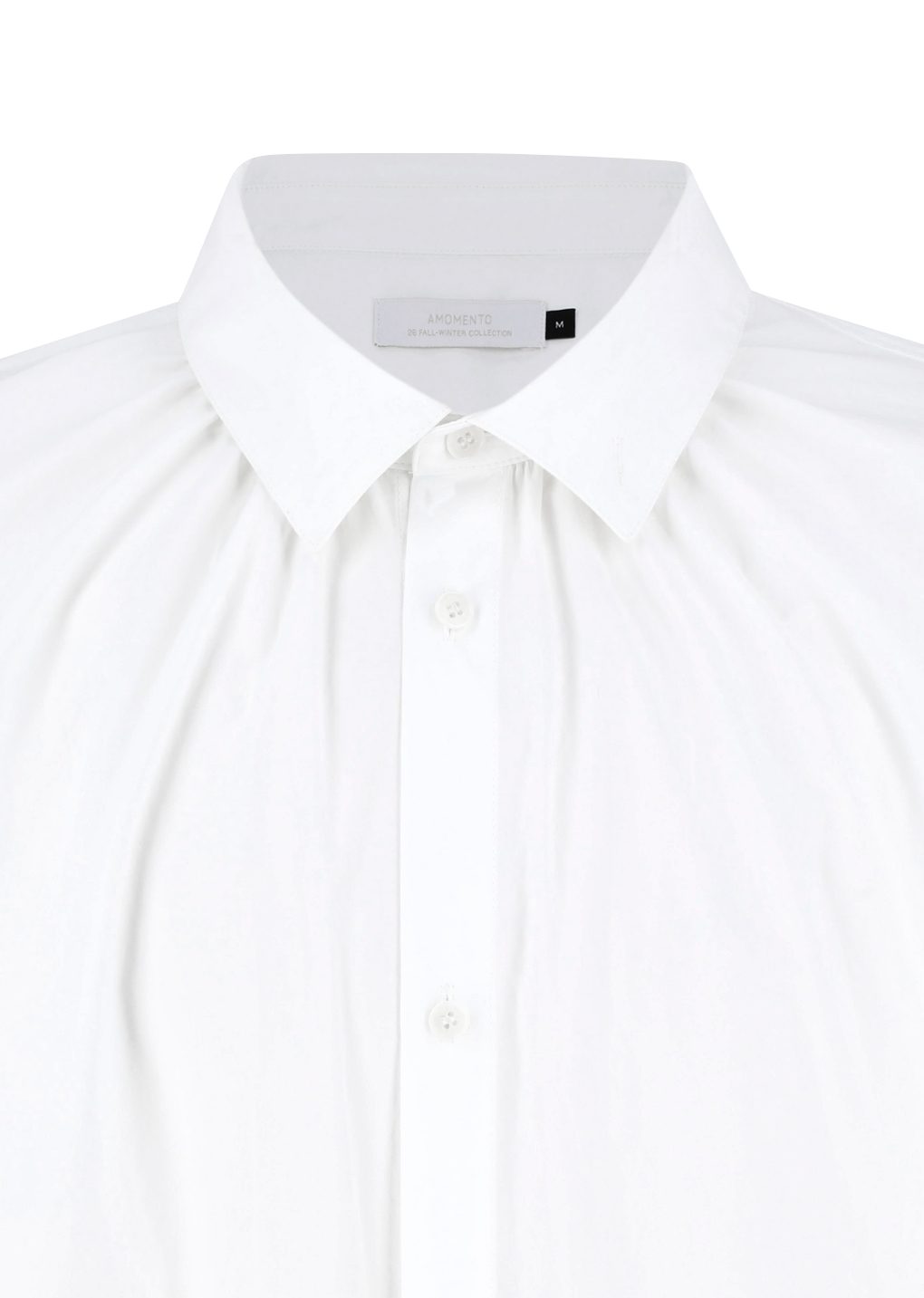 Amomento - Neck shirring shirt (White) product image 7 | TRAB K-Fashion Australia