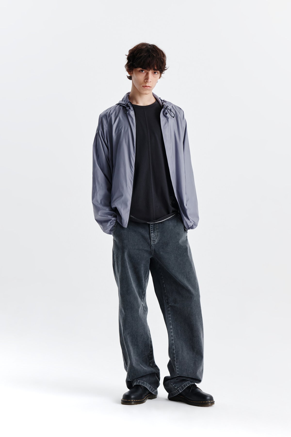 Matin Kim - Light Hoody Windbreaker (Grey) product image 8 | TRAB K-Fashion Australia