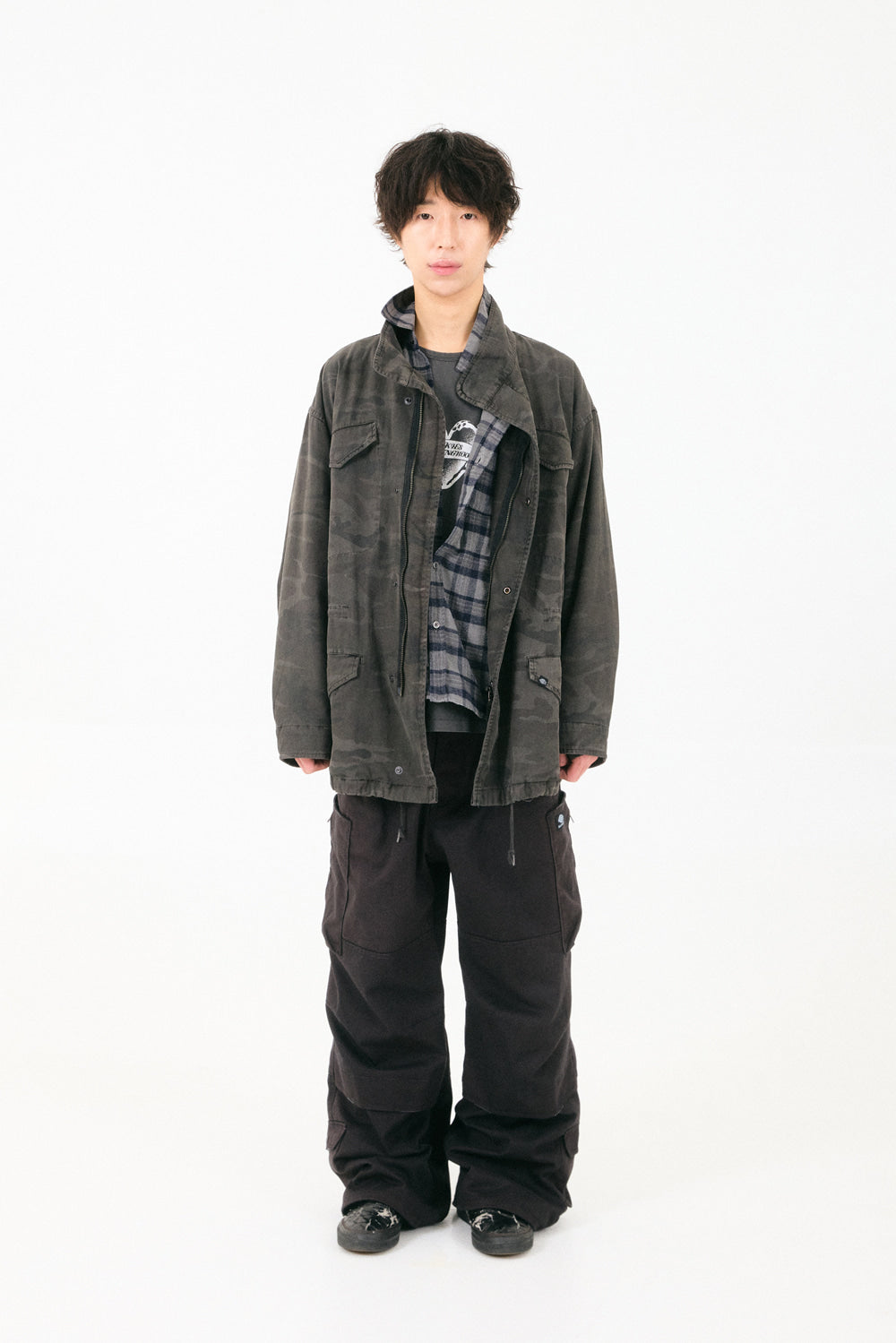 Hatchingroom - Field Parka Camo (Dyed Charcoal) product image 7 | TRAB K-Fashion Australia