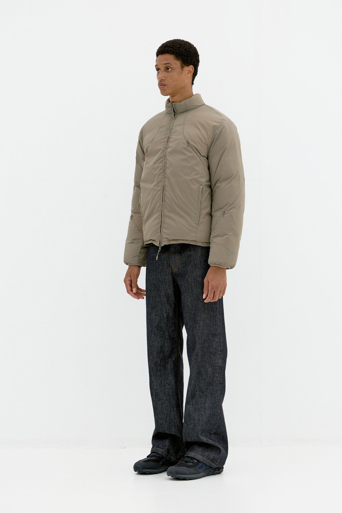 Coor - Multi Zip Light Down Jacket (Mocha Beige) product image 3 | TRAB K-Fashion Australia