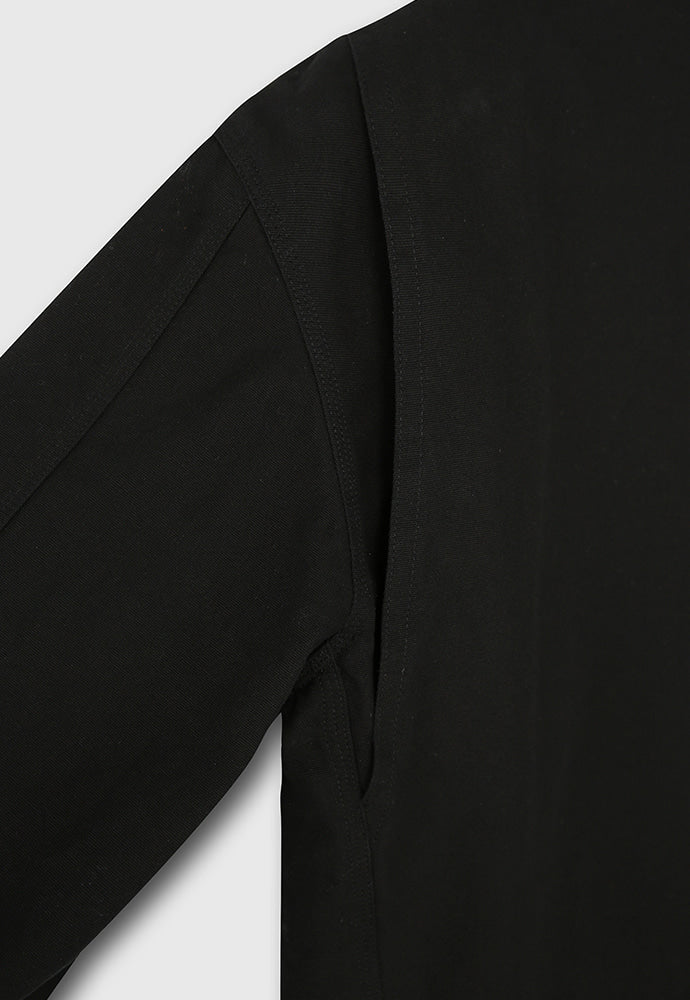 Tonywack - Leather Collar Canvas Work Jacket (Black) product image 13 | TRAB K-Fashion Australia