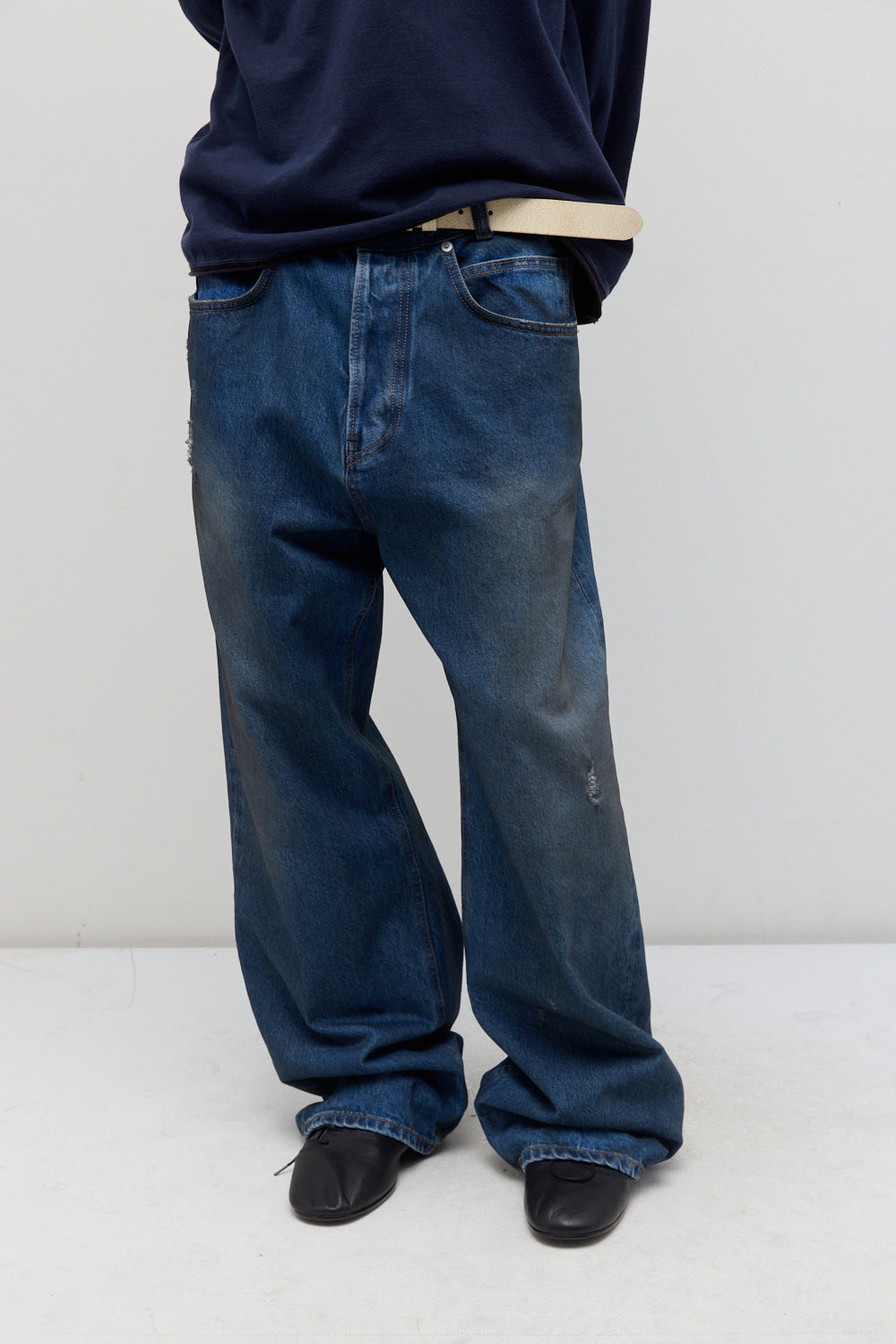 Hatchingroom - Regular Selvedge Jeans (Dusty Blue) product image 8 | TRAB K-Fashion Australia