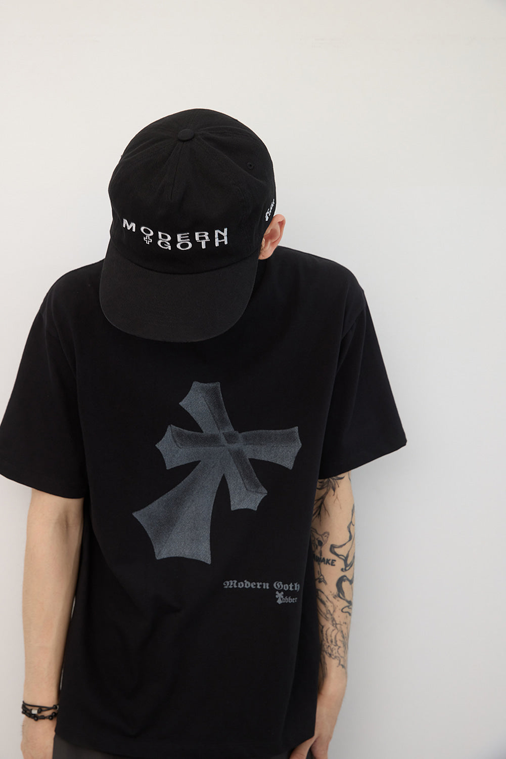 Hatchingroom - Tabber Modern Goth Cap (Washed Black) product image 15 | TRAB K-Fashion Australia