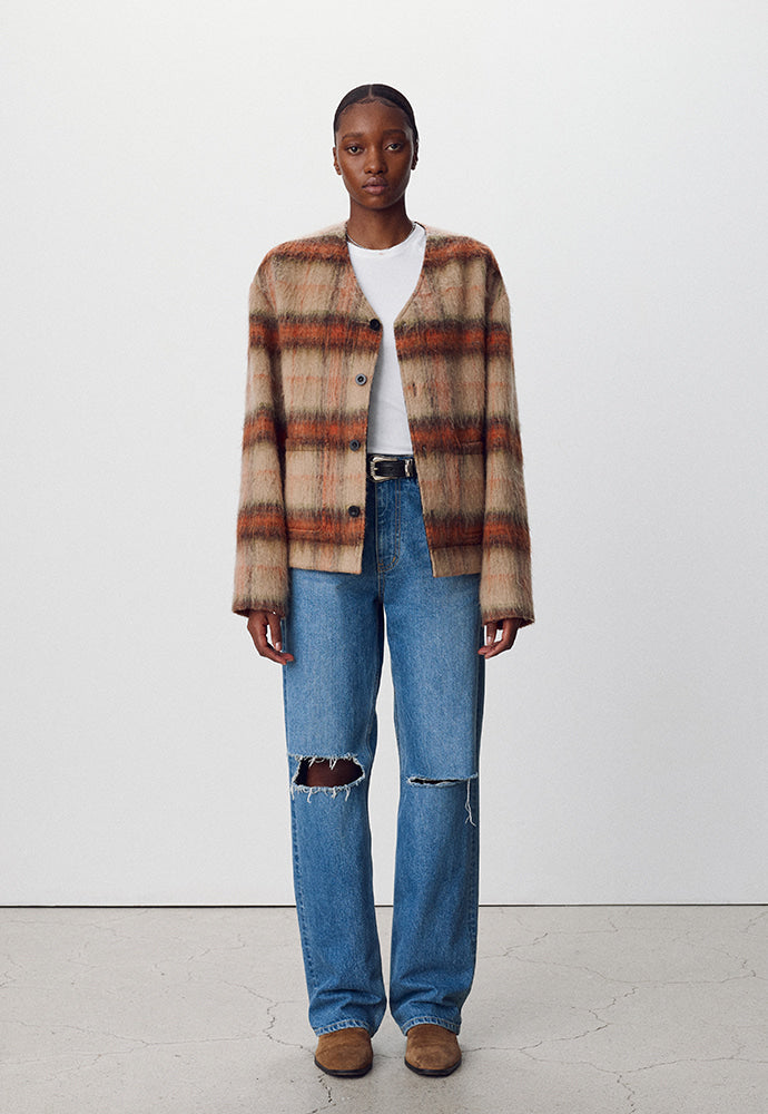 Tonywack - Straight-Leg Distressed Denim Jeans (Mid Blue) product image 2 | TRAB K-Fashion Australia