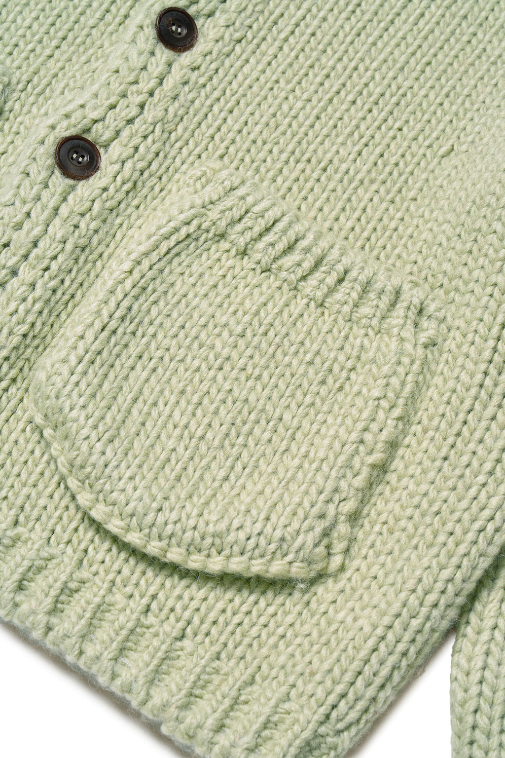 STU - Dimension Pocket Cardigan In Sage (Green) product image 15 | TRAB K-Fashion Australia