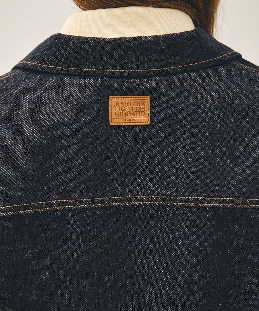 Marithe & Francois Girbaud - Crop Denim Blouson Jacket (Indigo) product image 4 | TRAB K-Fashion Australia