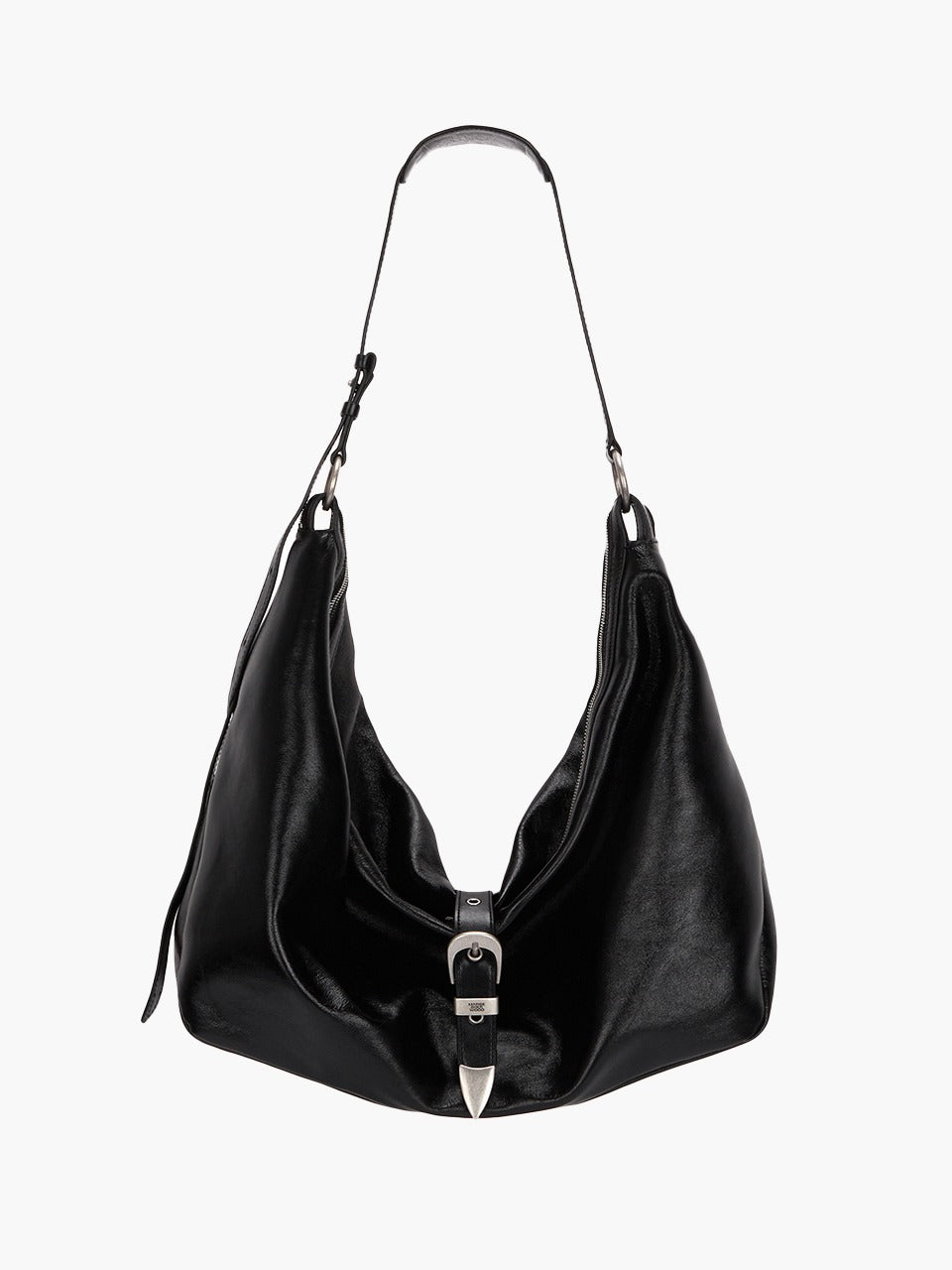 Marge Sherwood - Belted Hobo (Black Glossy Plain) product image 1 | TRAB K-Fashion Australia