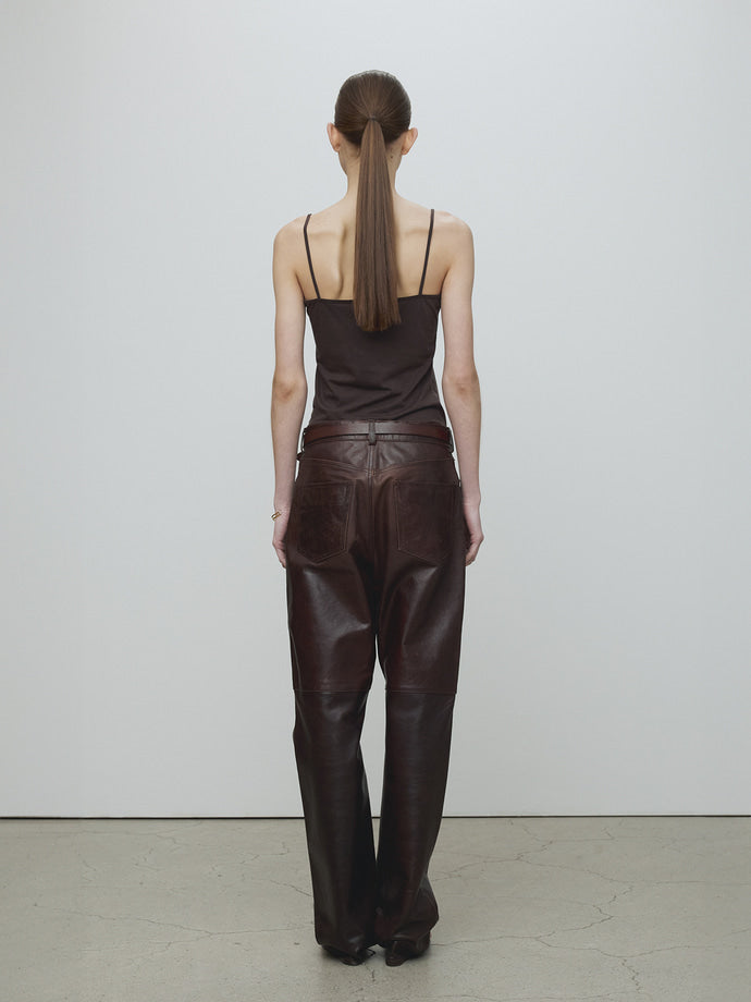 Tonywack - Cotton Lyocell Tank Top (Brown) product image 4 | TRAB K-Fashion Australia