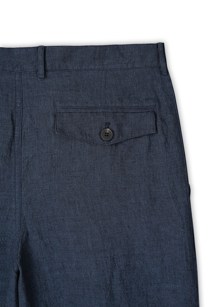 Art if acts - Linen One Tuck Pants (Indigo) product image 12 | TRAB K-Fashion Australia