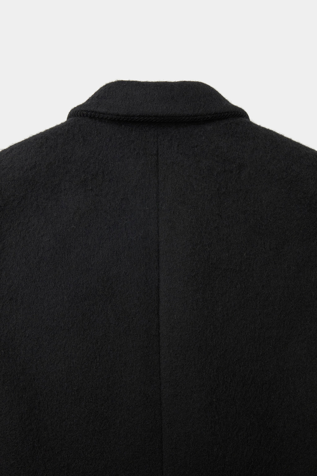 Coor - Corduroy Trim Hairy Chesterfield Coat (Black) product image 7 | TRAB K-Fashion Australia