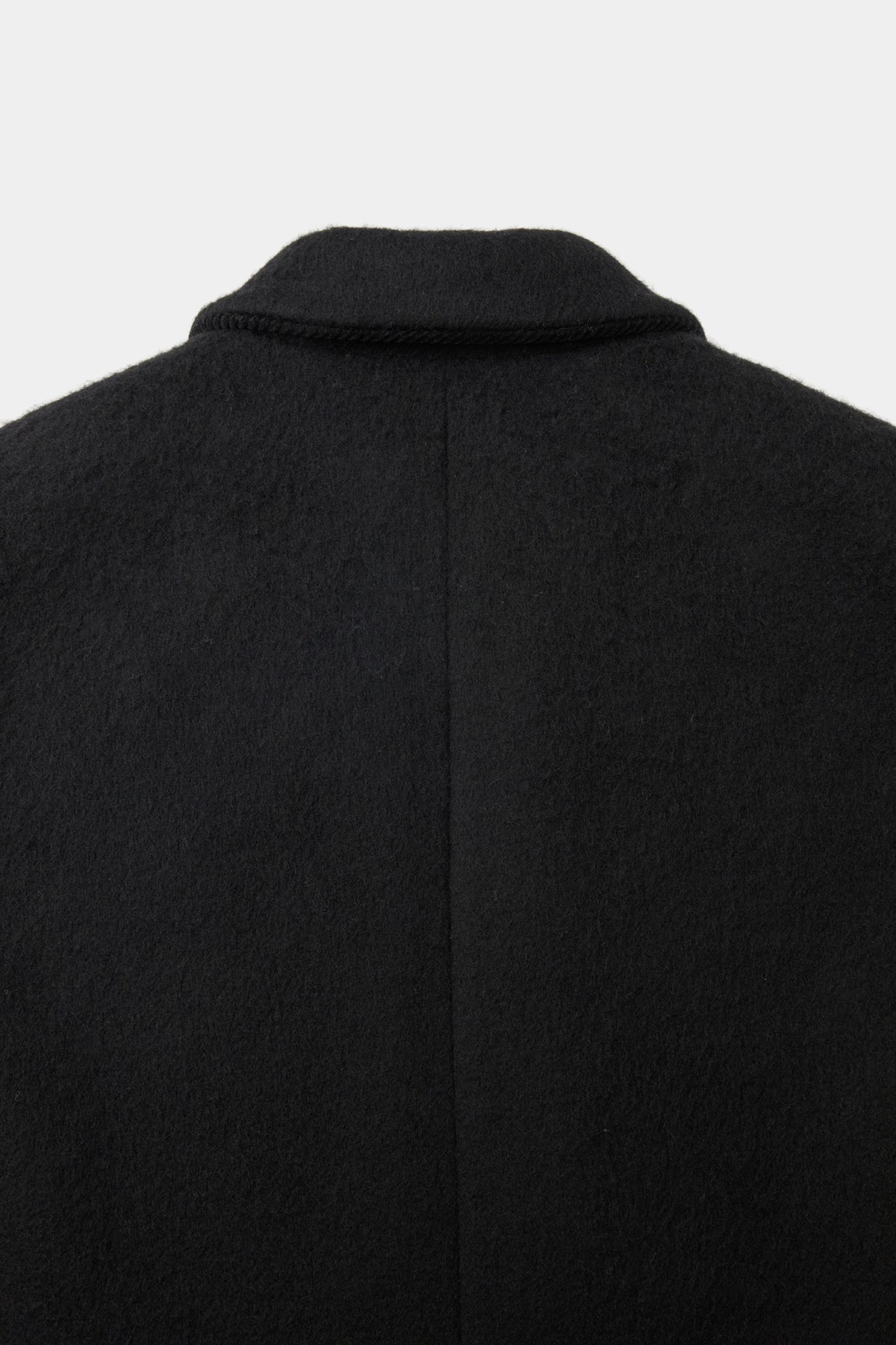 Coor - Corduroy Trim Hairy Chesterfield Coat (Black) product image 7 | TRAB K-Fashion Australia