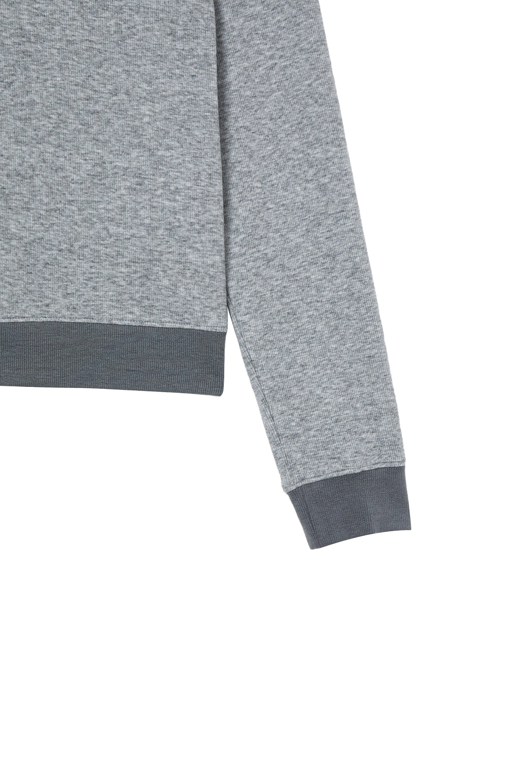Deinet - V-Neck Hoodie (Melange Grey) product image 5 | TRAB K-Fashion Australia