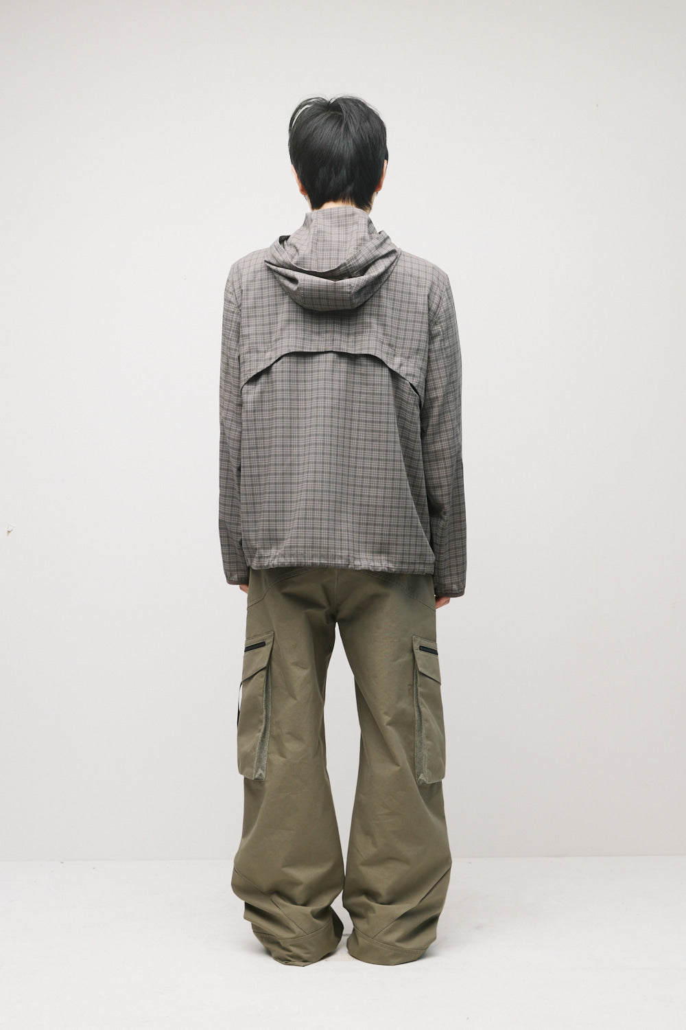 Hatchingroom - Vented Windbreaker Wool Check (Olive) product image 8 | TRAB K-Fashion Australia