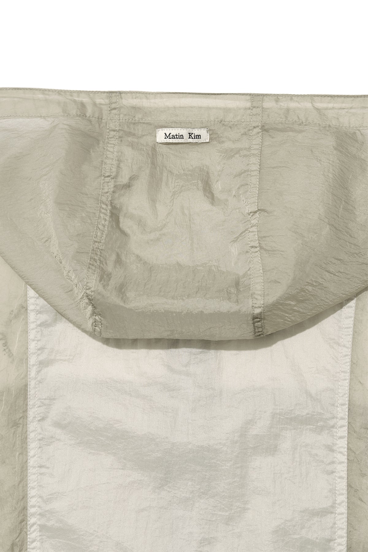 Matin Kim - Hoody Point Crop Light Windbreaker (Light Beige) product image 6 | TRAB K-Fashion Australia