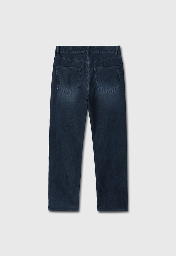 Tonywack - Indigo Garment-Dyed Straight Cut Corduroy Pants (Faded Indigo) product image 8 | TRAB K-Fashion Australia