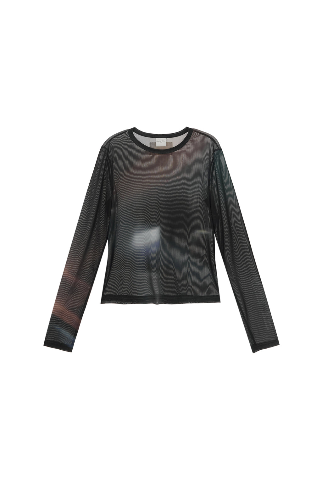 Matin Kim - [Pre-Order – Ships August 25] Flash Printed Mesh Top (Navy) product image 1 | TRAB K-Fashion Australia