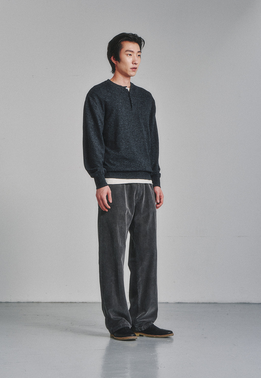 Art if acts - Garment Dyed Corduroy 5P Pants (Charcoal) product image 2 | TRAB K-Fashion Australia
