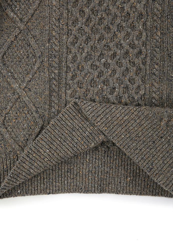 Art if acts - Fisherman Cable Sweater (Truffle) product image 13 | TRAB K-Fashion Australia