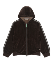 Coyseio - Velour Zip-Up Hoodie (Brown) product image 1 | TRAB K-Fashion Australia