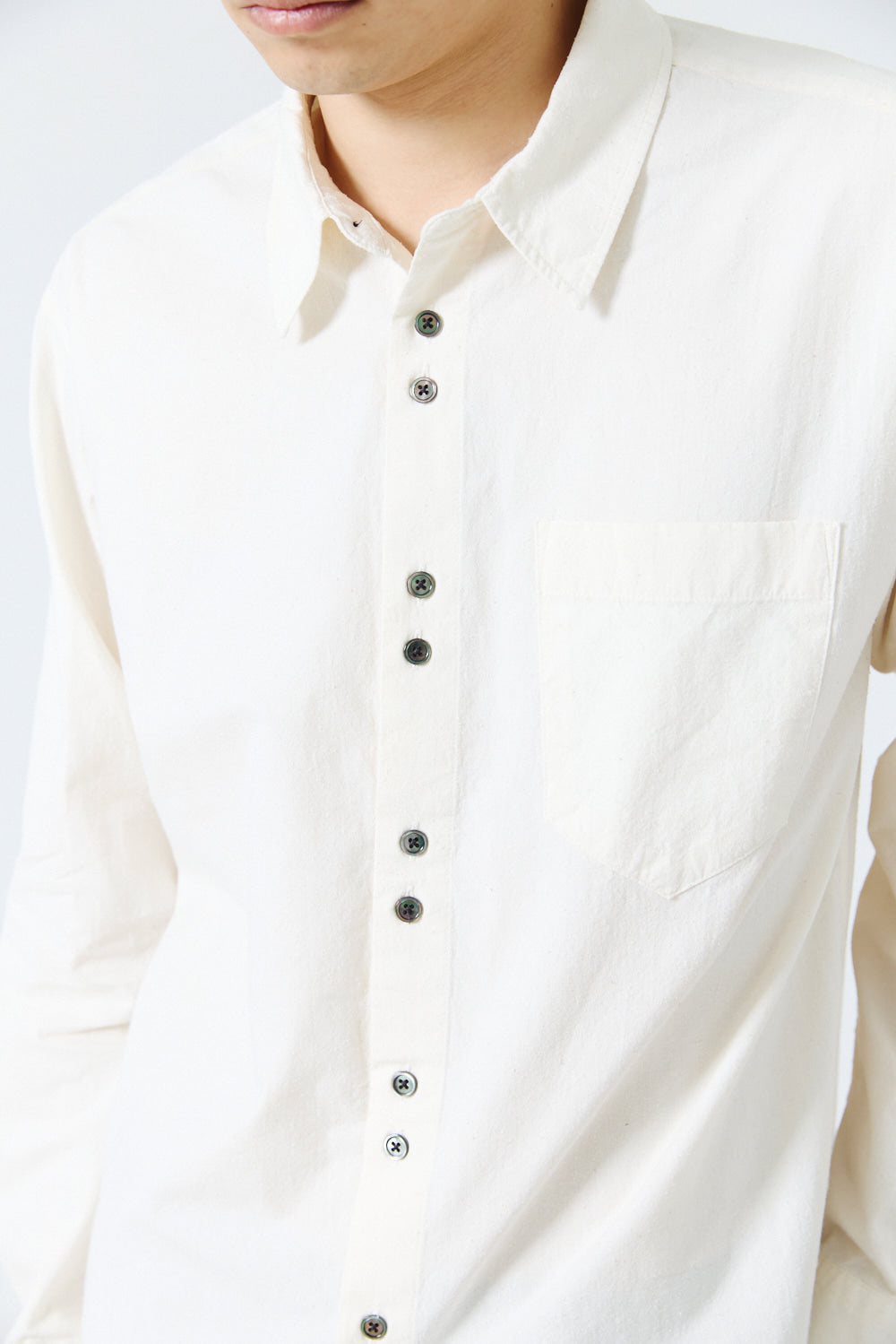 Hatchingroom - Rana Shirt Silk Nep (Ecru) product image 14 | TRAB K-Fashion Australia