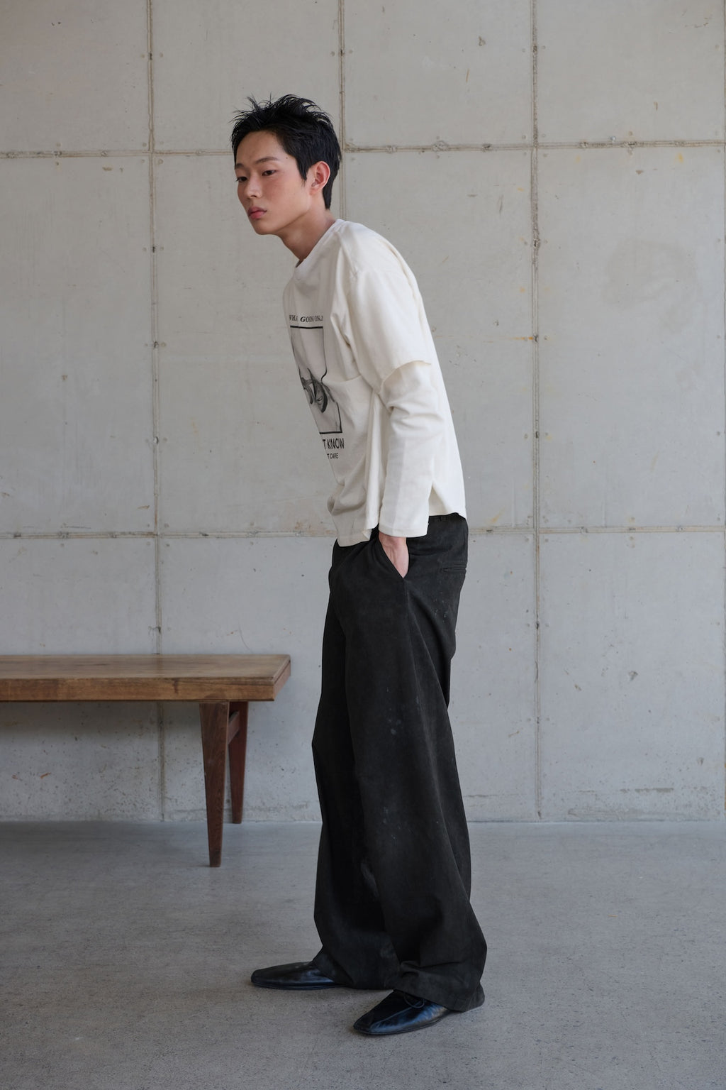 STU - Monkey T-shirt (Ivory) product image 3 | TRAB K-Fashion Australia