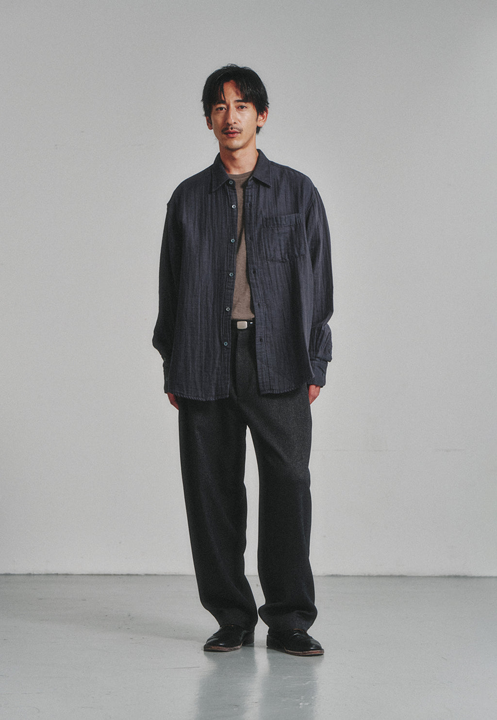 Art if acts - Washed Gauze Shirt (Charcoal) product image 10 | TRAB K-Fashion Australia
