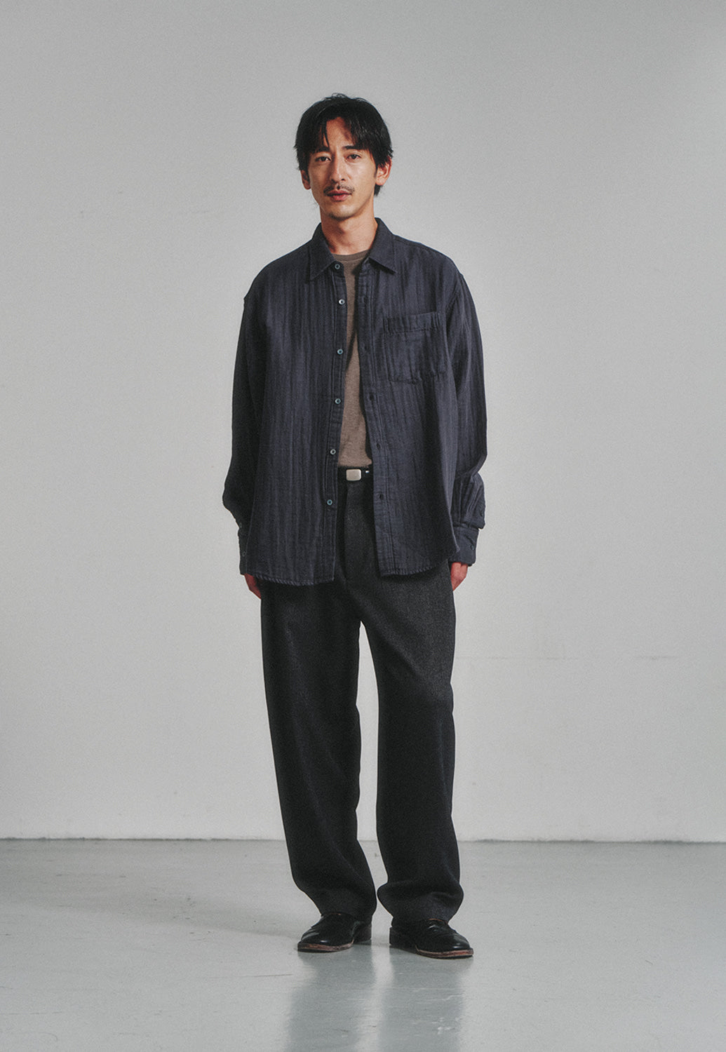Art if acts - Washed Gauze Shirt (Charcoal) product image 10 | TRAB K-Fashion Australia
