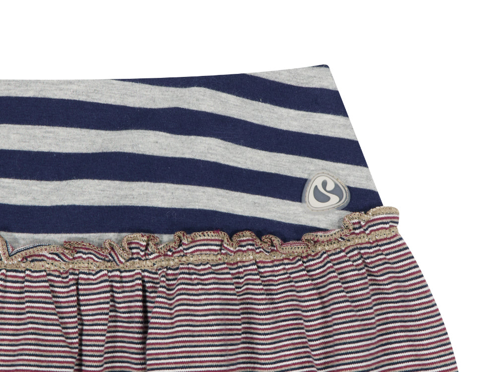 Coyseio - Colored Stripe Midi Skirt (Grey Beige) product image 17 | TRAB K-Fashion Australia