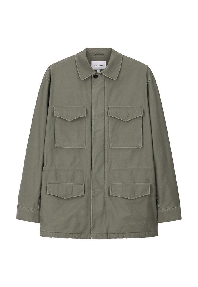 Art if acts - Back satin Garment Field Jacket (Sage Green) product image 7 | TRAB K-Fashion Australia