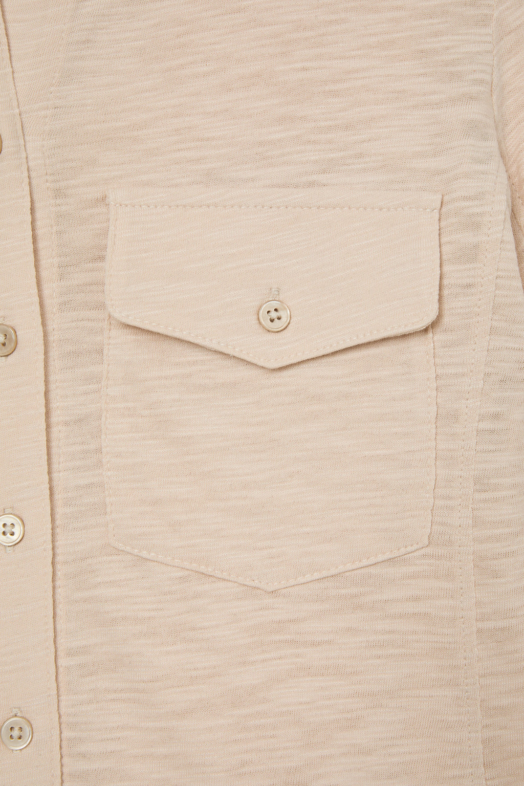 Deinet - Button Collar T-Shirt (Beige) product image 5 | TRAB K-Fashion Australia