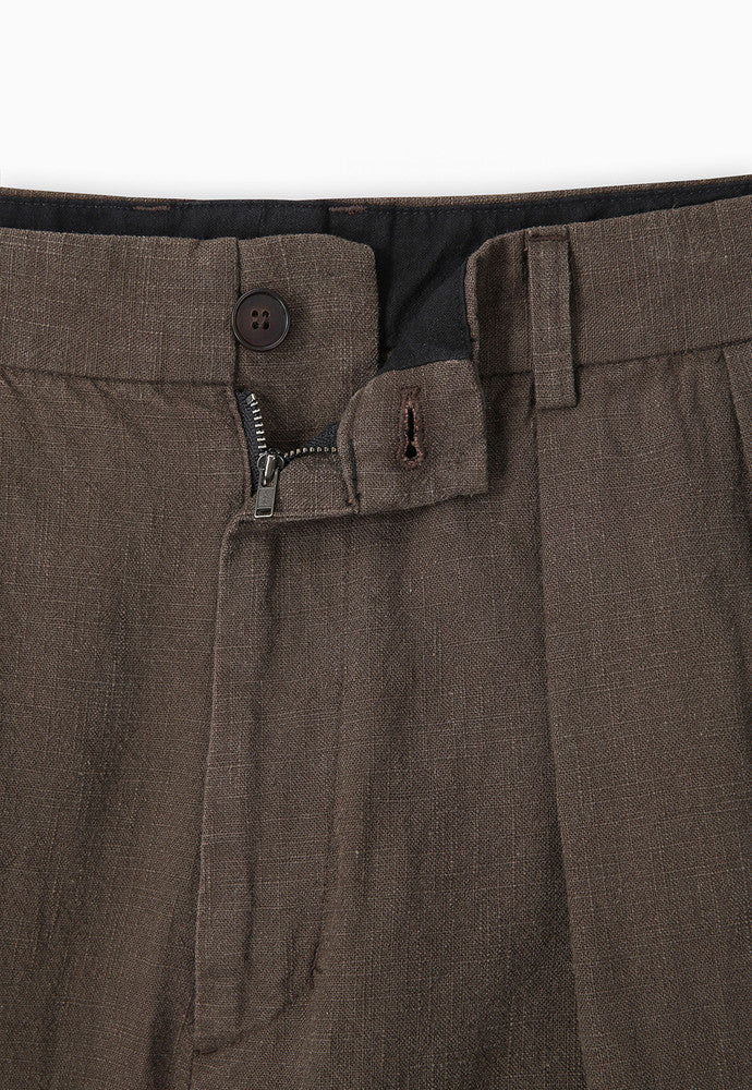 Art if acts - Washed Linen Bermuda Shorts (Wood) product image 9 | TRAB K-Fashion Australia