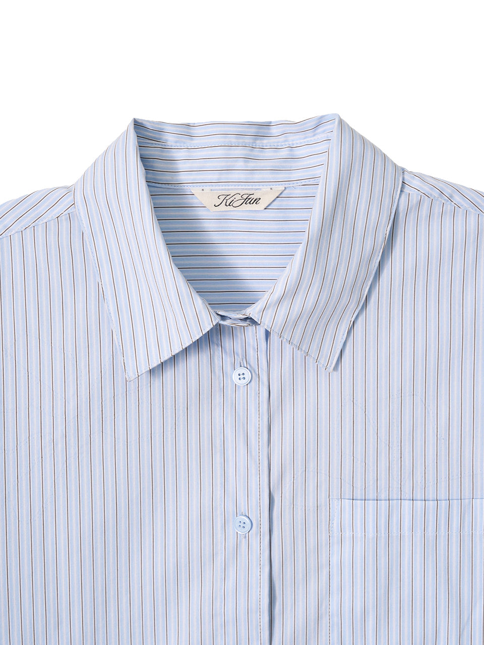 Kijun - Stripe Oversized Shirt (Sky Blue) product image 11 | TRAB K-Fashion Australia