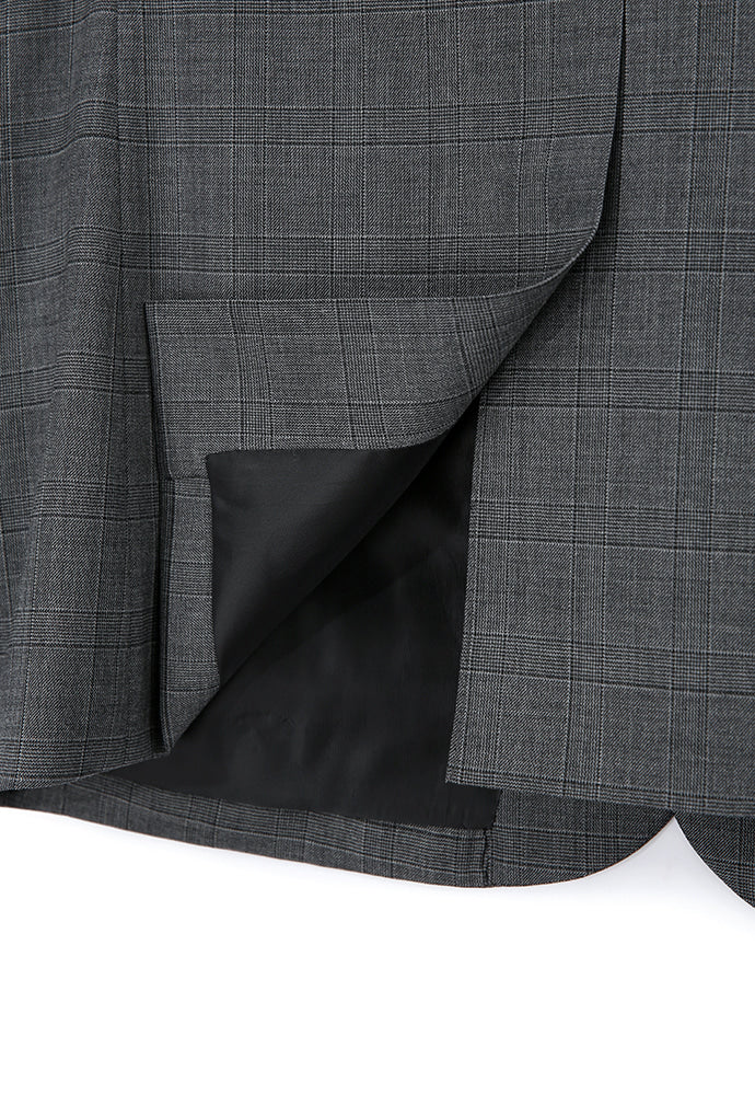 Tonywack - Crudo 3-Button Single Blazer (Mid Grey Check) product image 12 | TRAB K-Fashion Australia